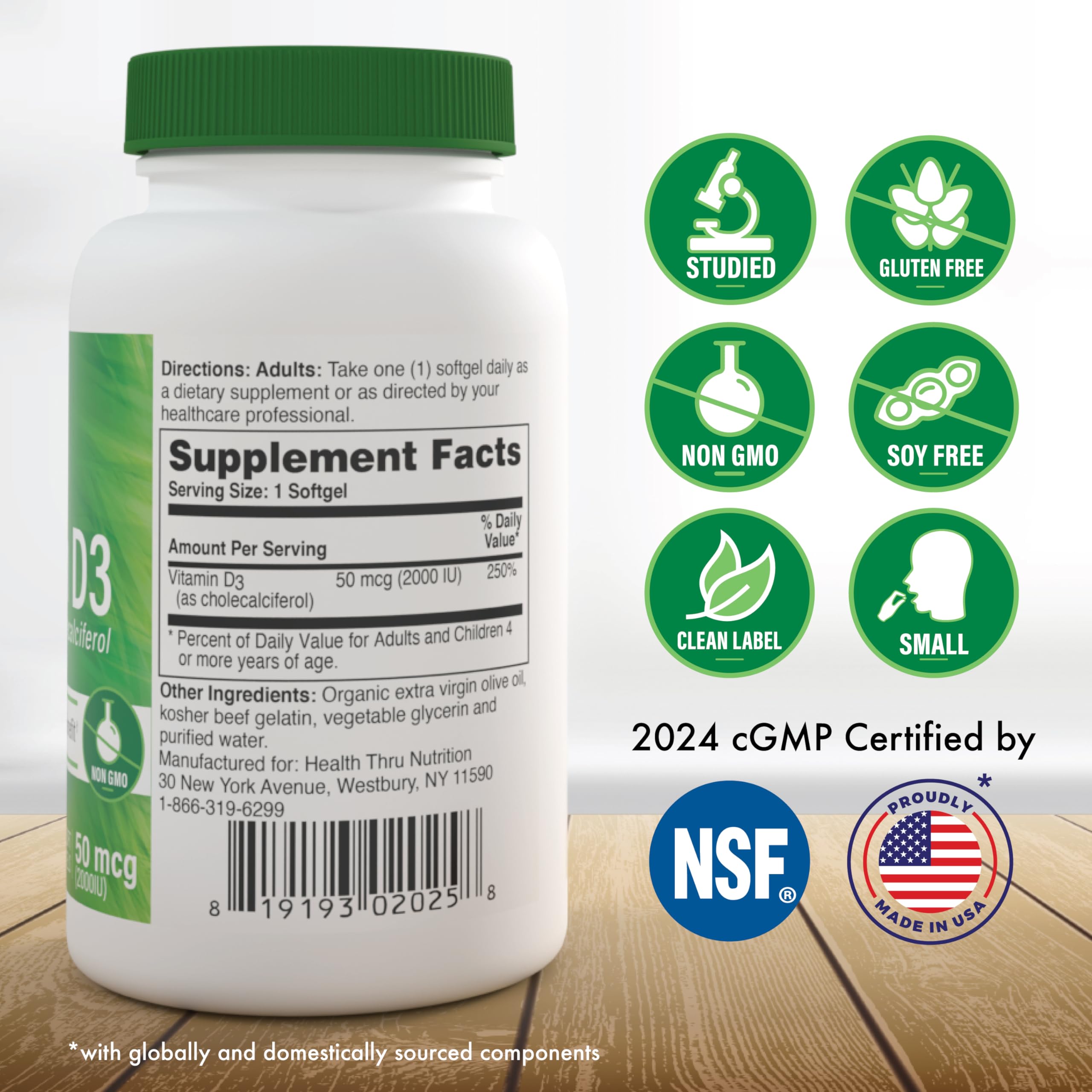 Health Thru Nutrition year supply 365 softgels for daily routine