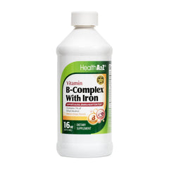 HealthA2Z liquid B-complex bottle pour for easy daily energy support