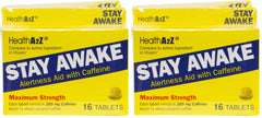 HealthA2Z Stay Awake front pack shows convenient 48-tablet supply.