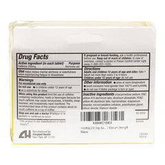 HealthA2Z Stay Awake tablet front view demonstrates easy-to-swallow design