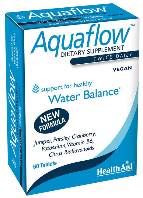 HealthAid Aquaflow bottle-front view supports healthy water balance.