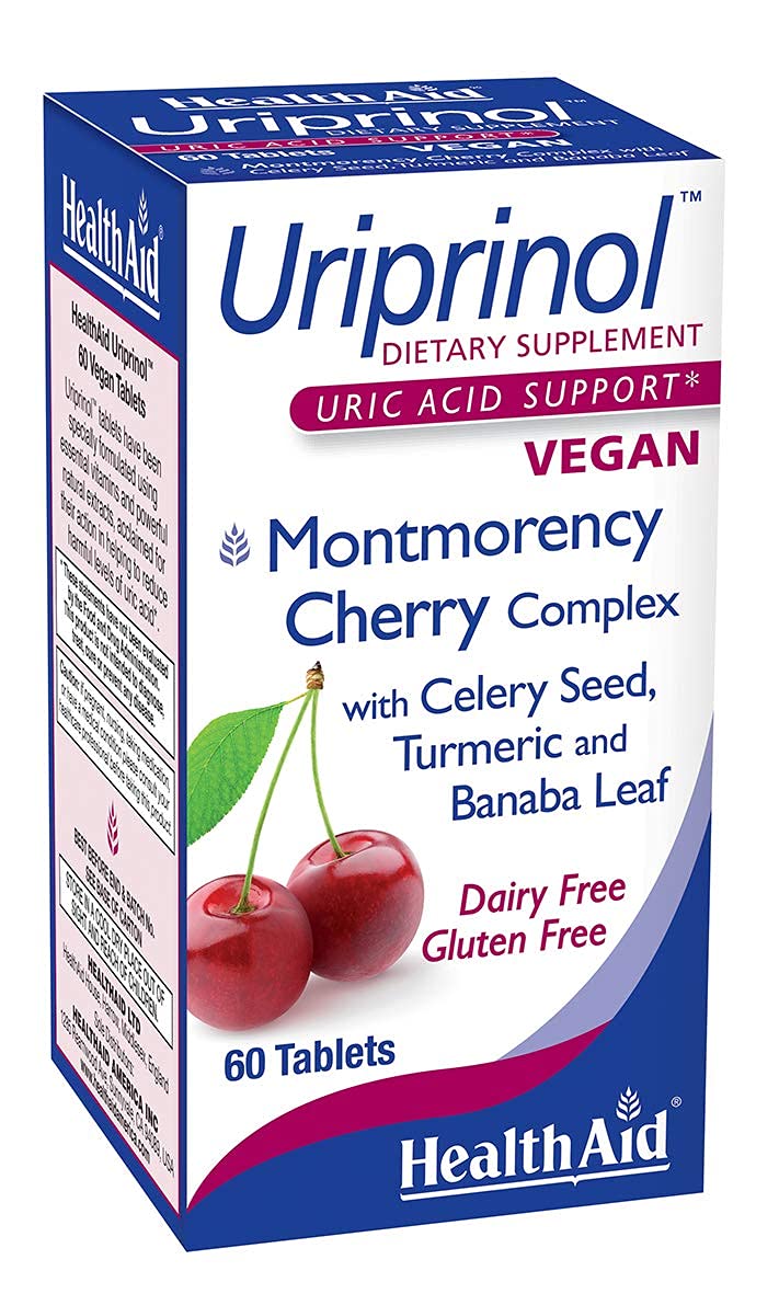 HealthAid Uriprinol bottle front showing daily antioxidant support