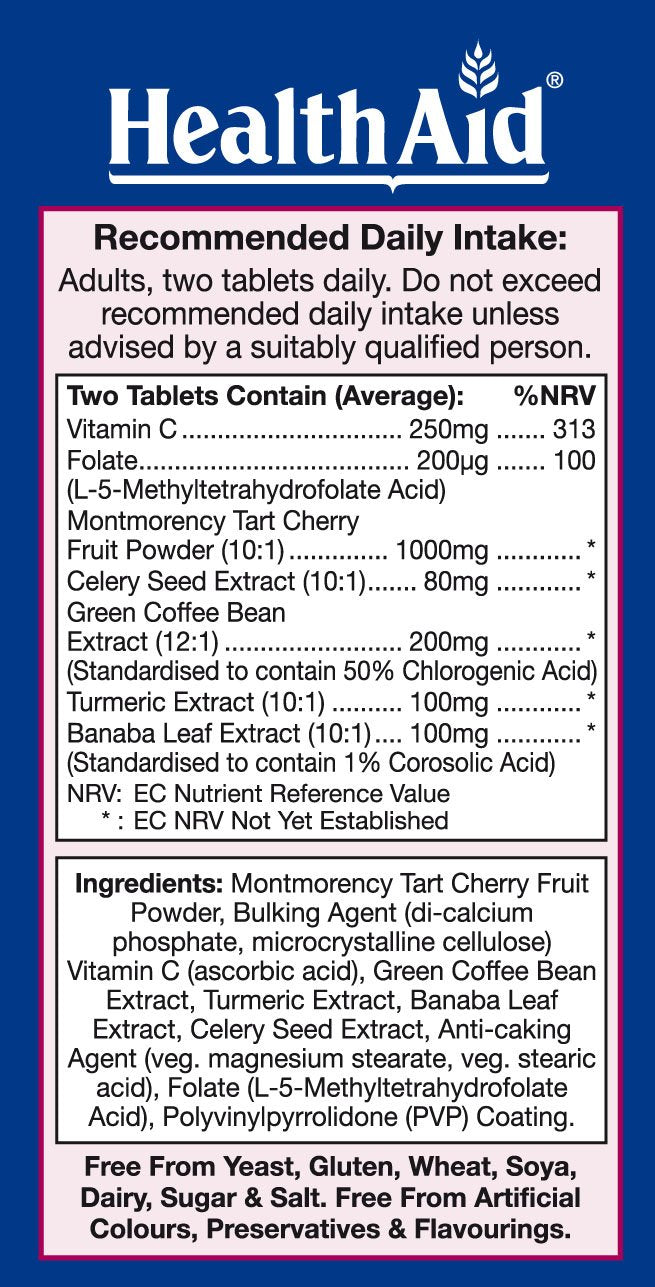 HealthAid Uriprinol tablets close-up highlighting twice-daily dosing