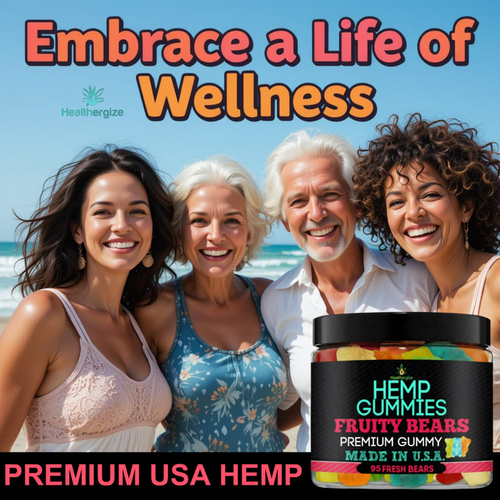 Healthergize Hemp Gummies Made-in-USA Factory: premium ingredients for daily wellness.
