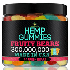 Healthergize Hemp Gummies Sleep Fruity Bottle: supports a calm bedtime routine.
