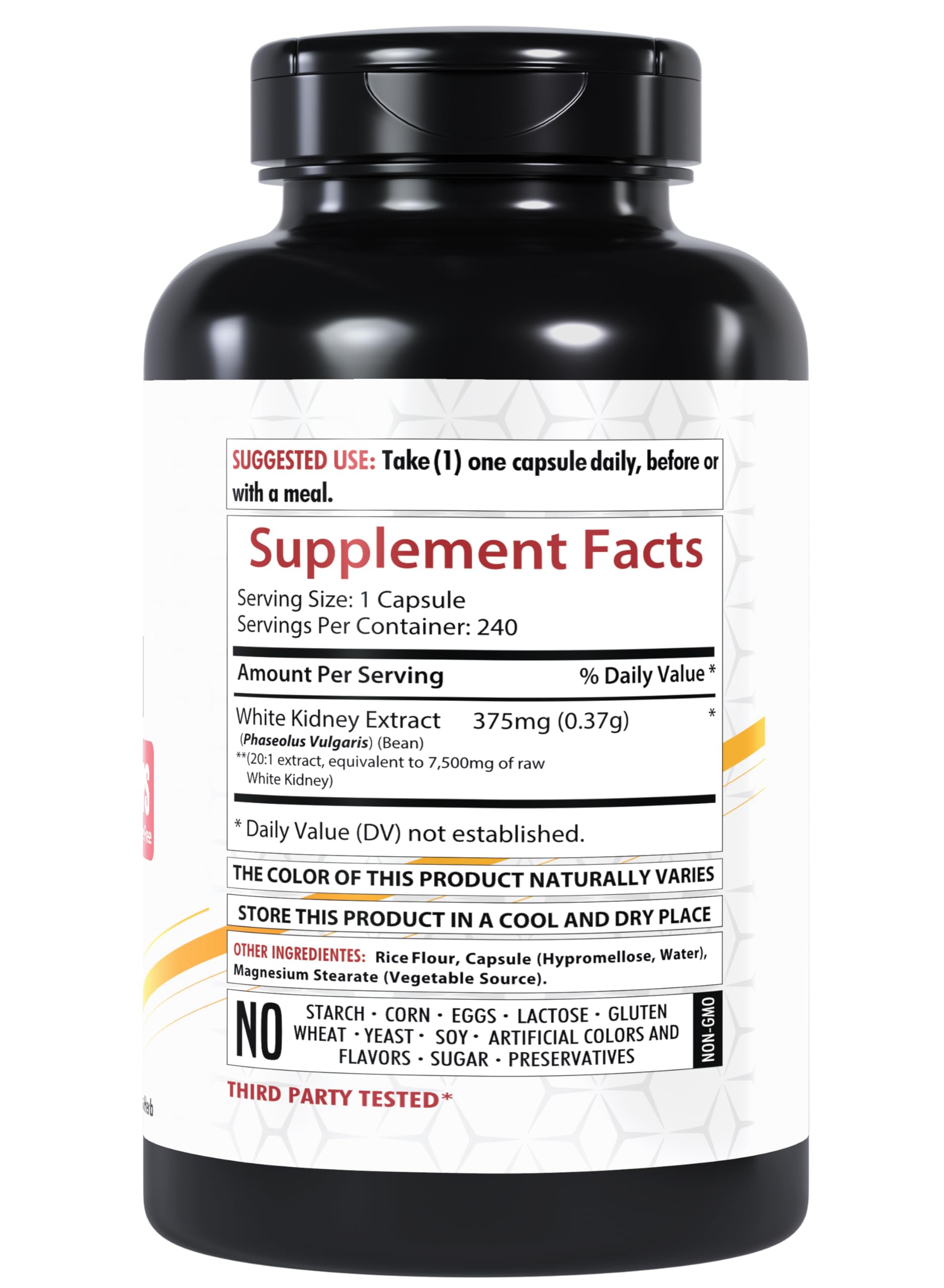 Healthfare label highlighting 20x concentration and potency