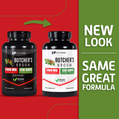 Healthfare capsules on kitchen counter demonstrate easy daily use.