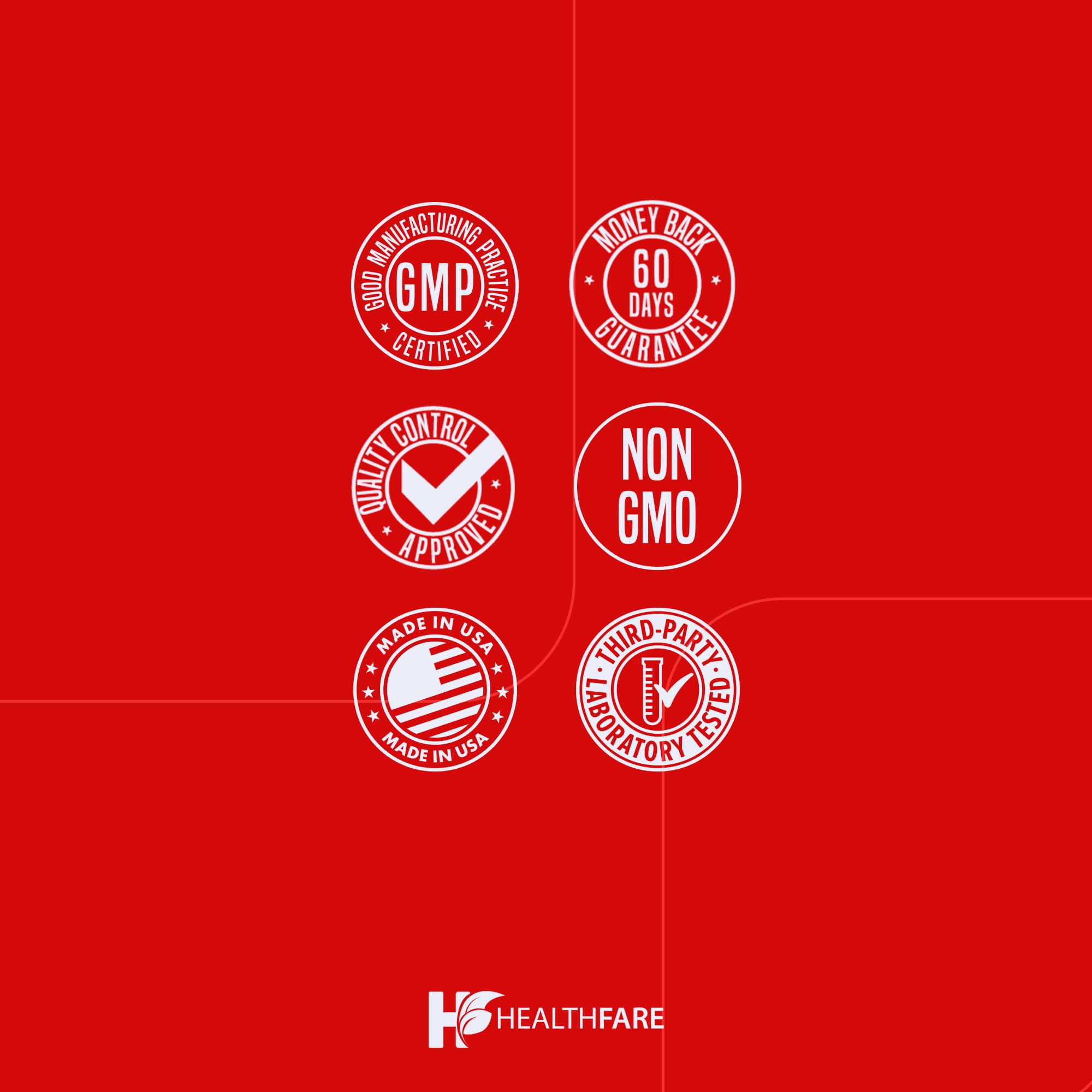 Healthfare lifestyle shot with capsules ready for daily routine.