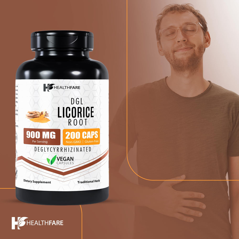 Healthfare ingredients list on label with clean formulation