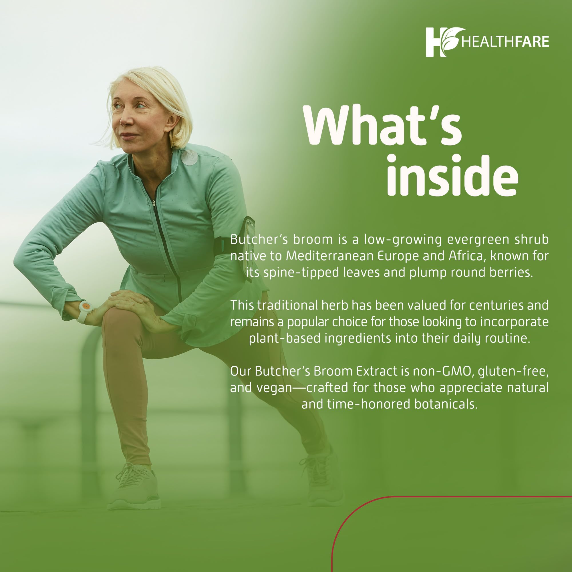 Healthfare vegetarian capsules support plant-based supplement routines.