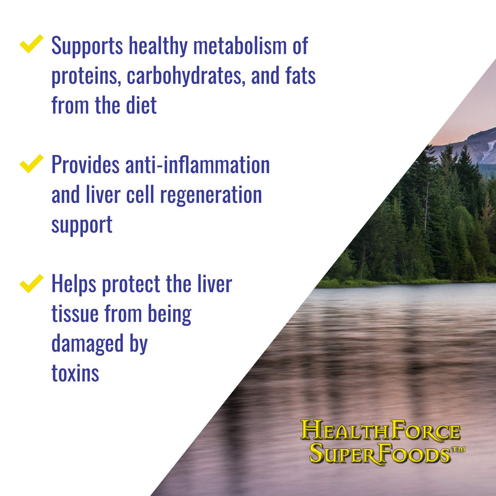 HealthForce Liver Rescue packaging on a clean wellness display.