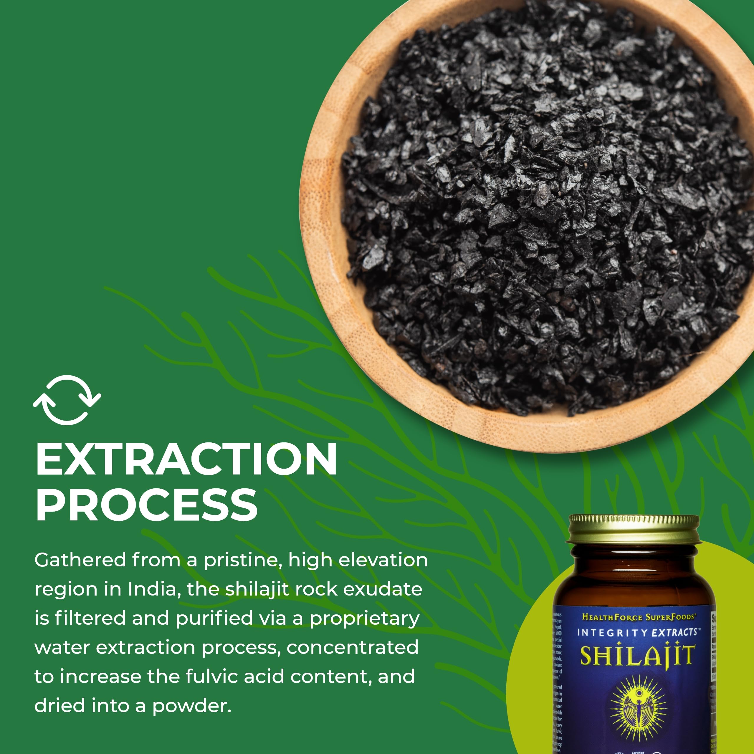 Ionic mineral blend in HealthForce Shilajit designed to support brain and immune function.