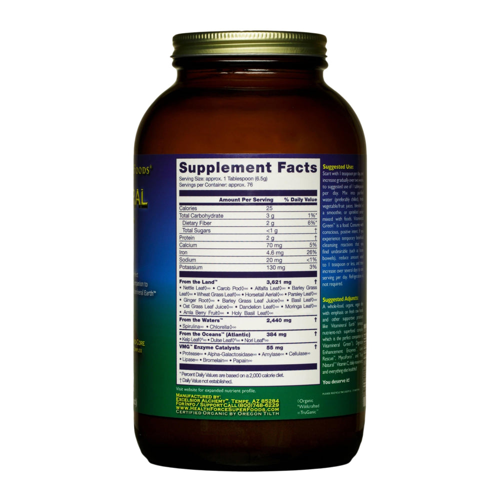 HEALTHFORCE Vitamineral Green scoop with liquid for thyroid support