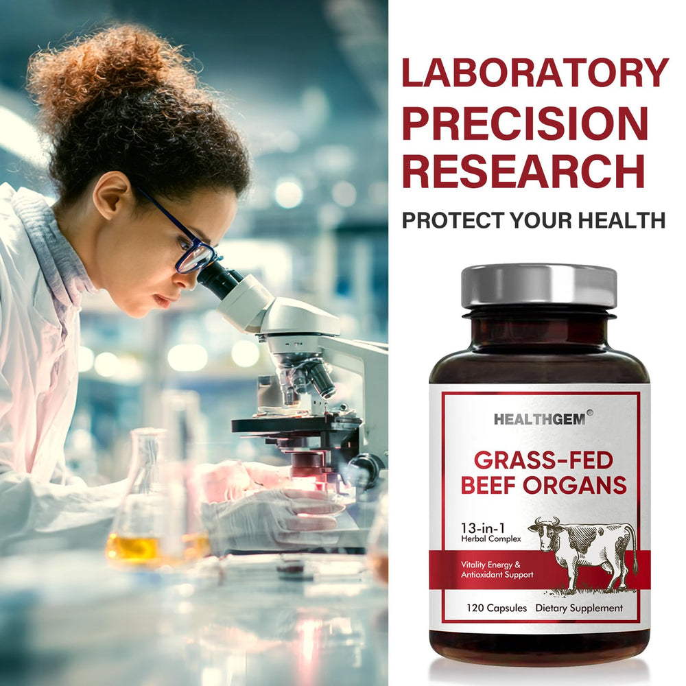 HEALTHGEM Beef Organs Daily Dose packaging shows simple, consistent routine