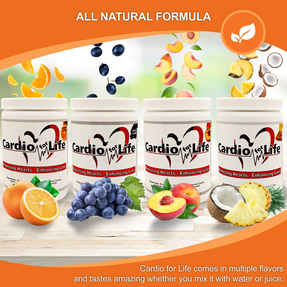 Measuring scoop with Cardio for Life bottle for daily use.