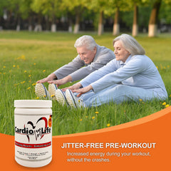 Pour Cardio for Life into a glass for easy mixing.