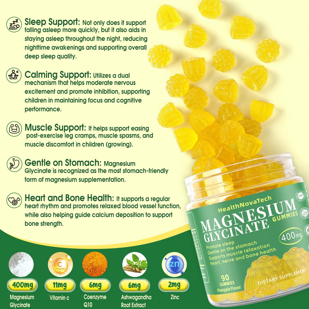 HealthNovaTech vegan sugar-free label closeup highlighting clean ingredients.