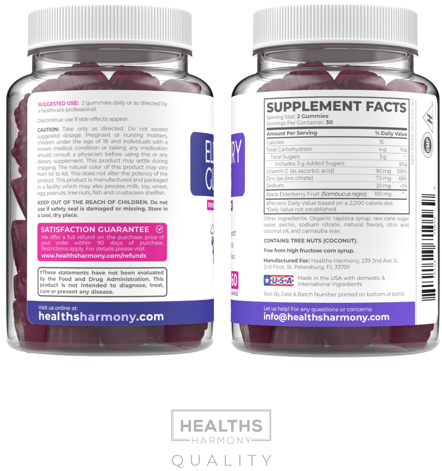 Healths Harmony berry flavor gummies appealing to taste with chewy texture