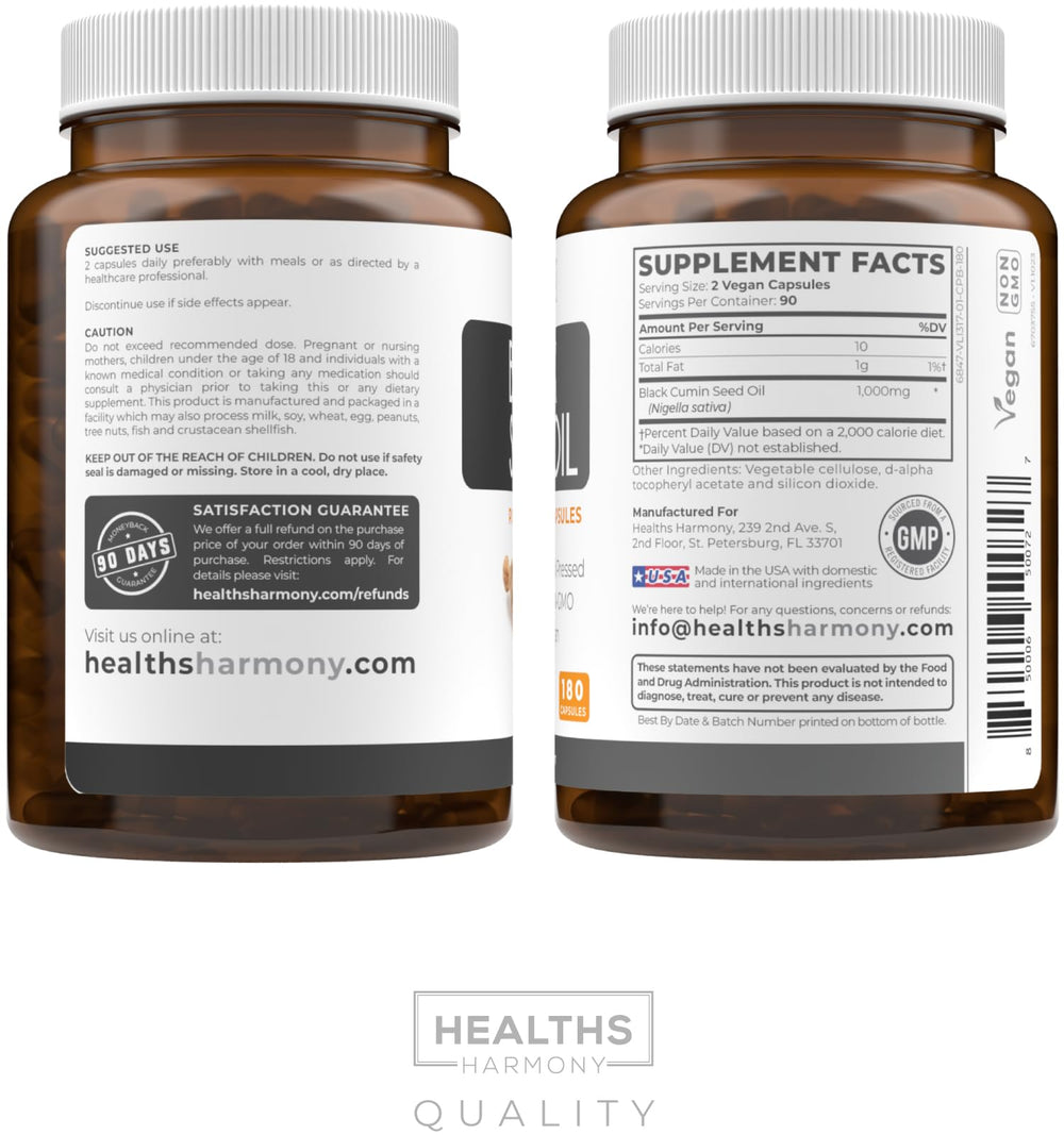 Healths Harmony skin and hair benefits hint at aesthetic support.