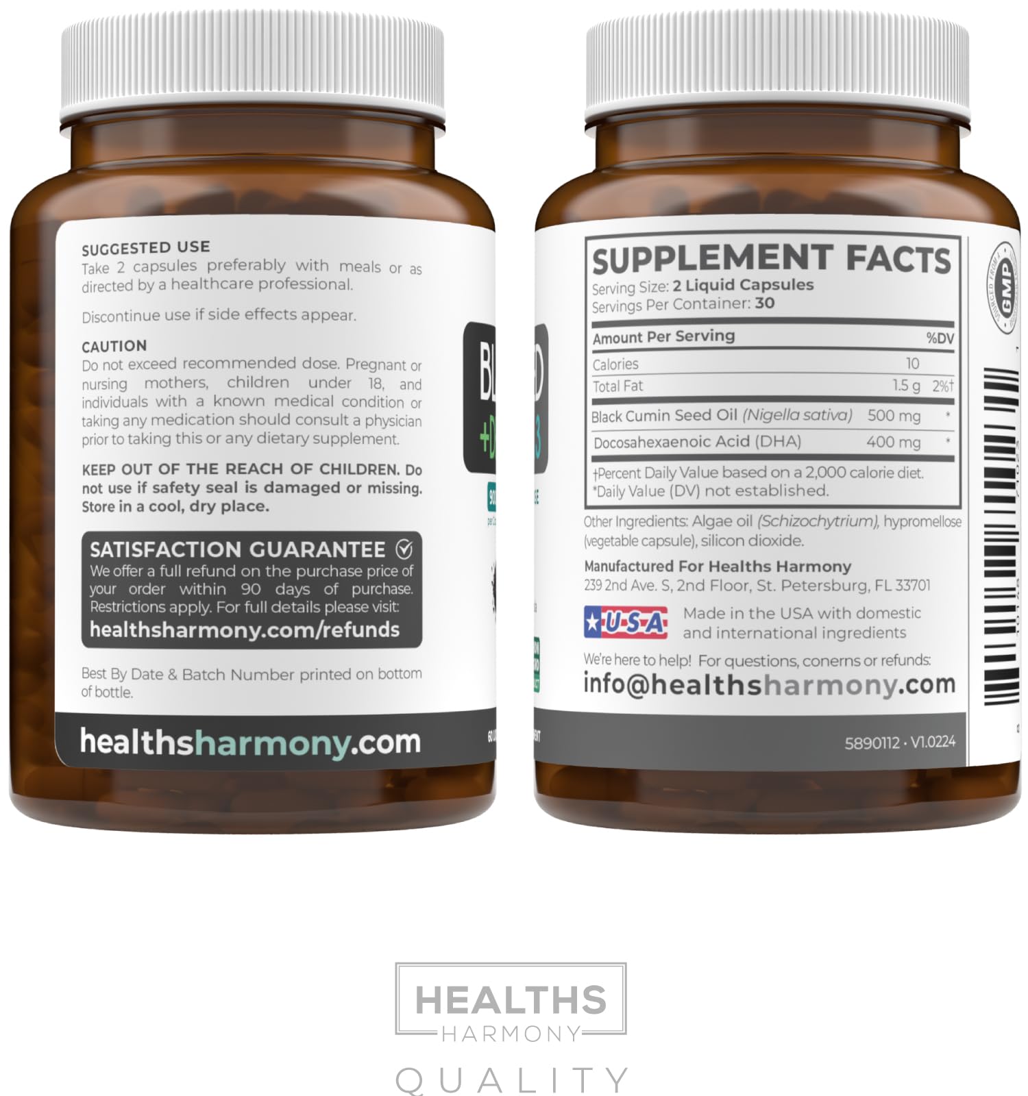 Healths Harmony brain and body support from easy-to-swallow capsules