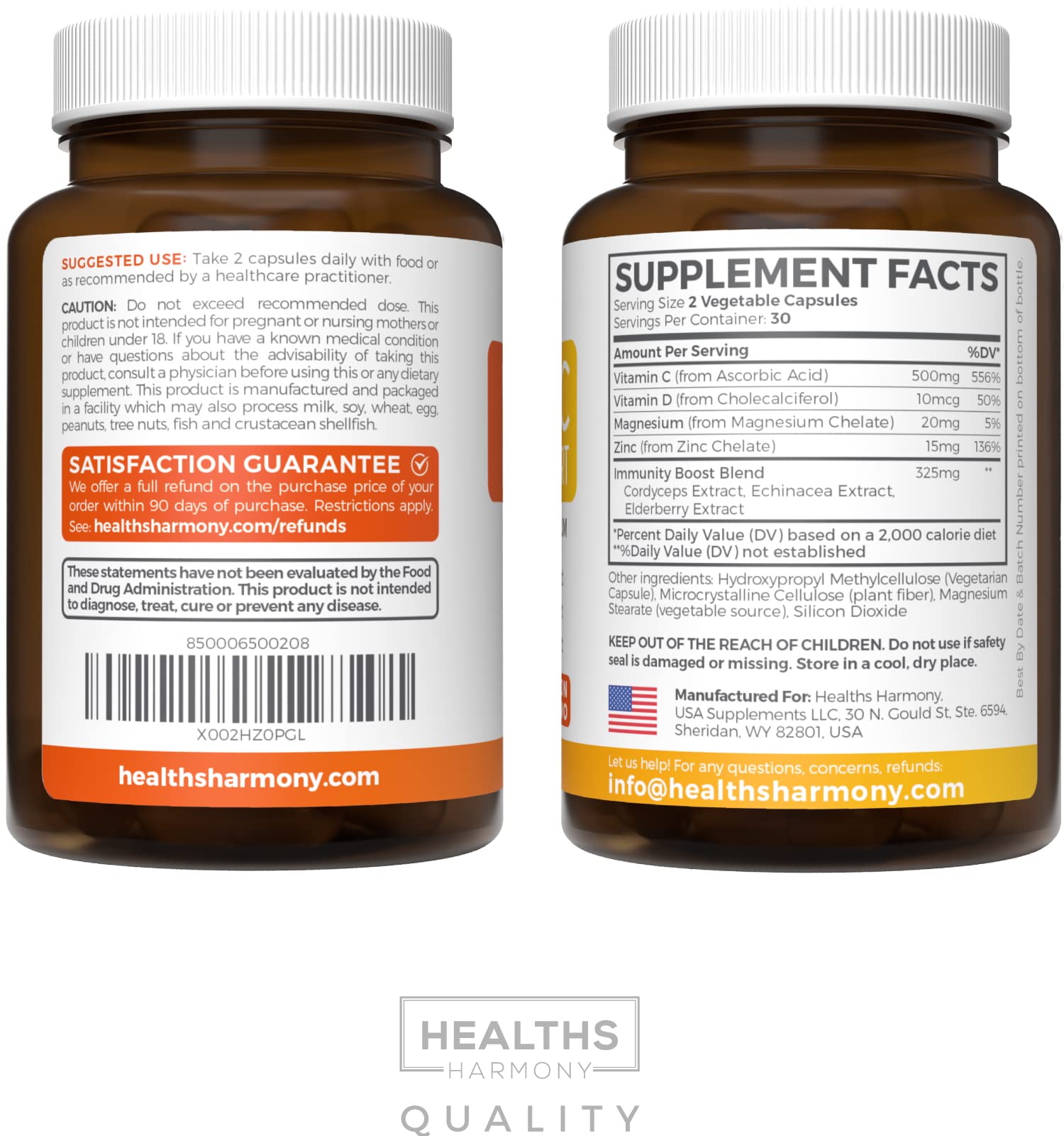 Healths Harmony daily-use scene with bottle on shelf during routine.