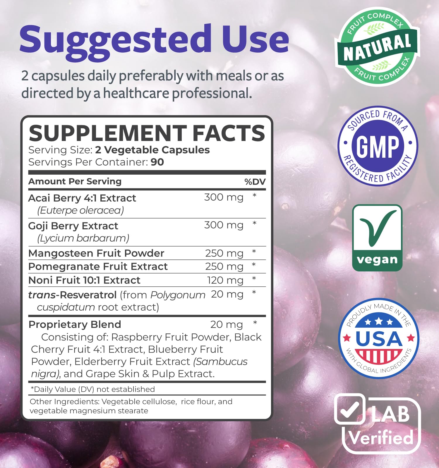 Healths Harmony Goji berry visual emphasizing natural antioxidant nutrients