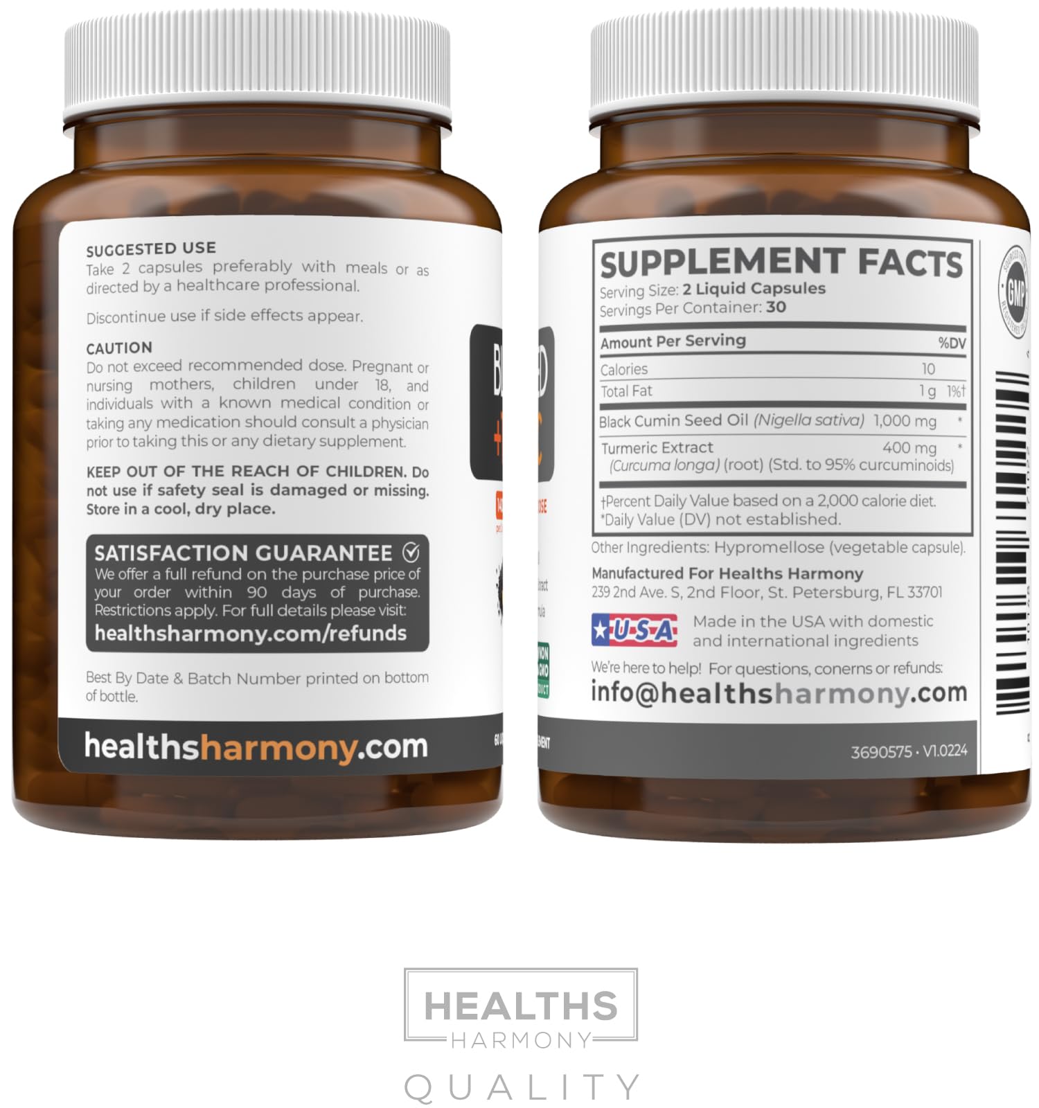 Healths Harmony lifestyle scene showing capsules with a glass of water for daily convenience