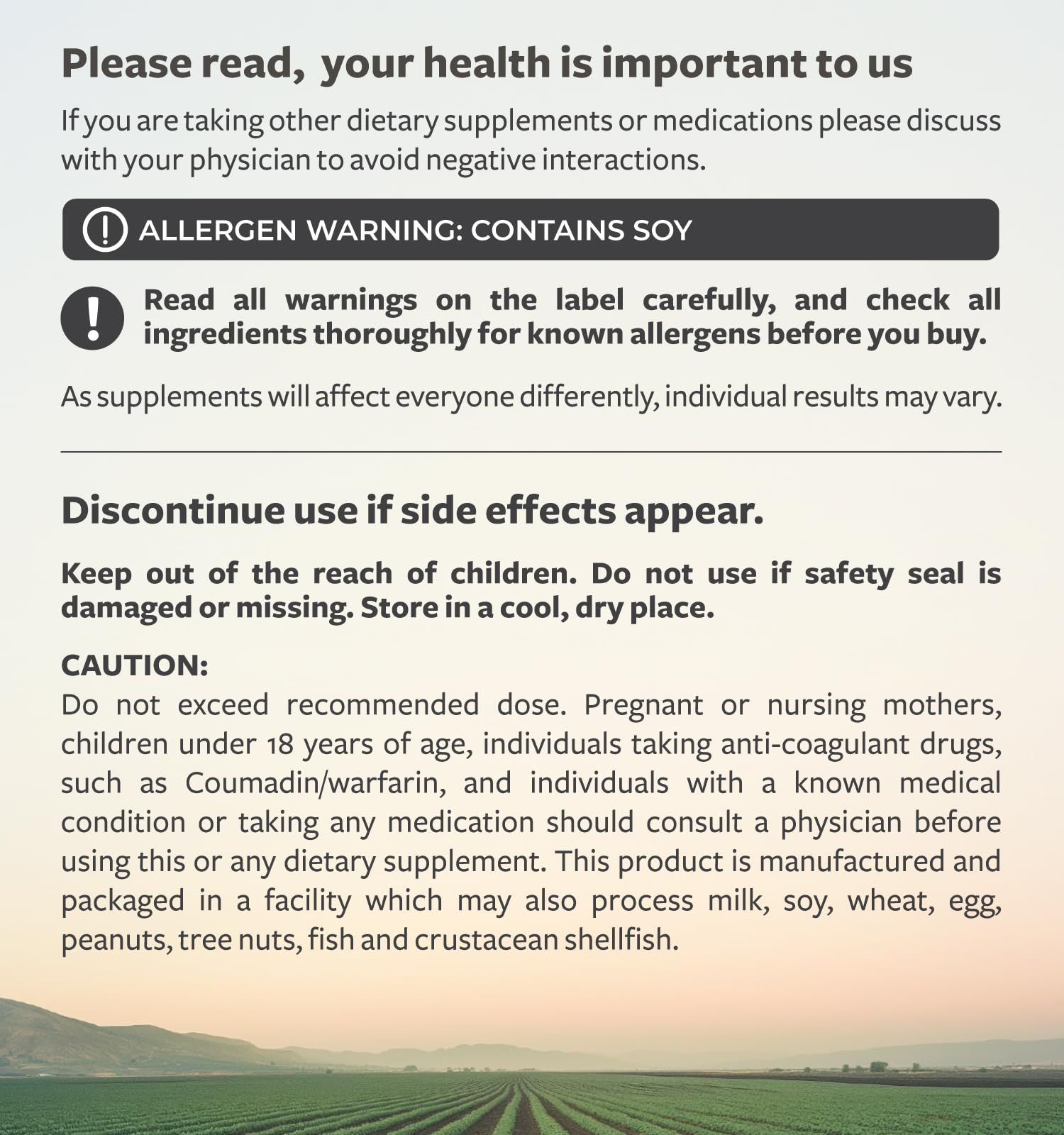 Non-GMO, vegan nattokinase label by Healths Harmony