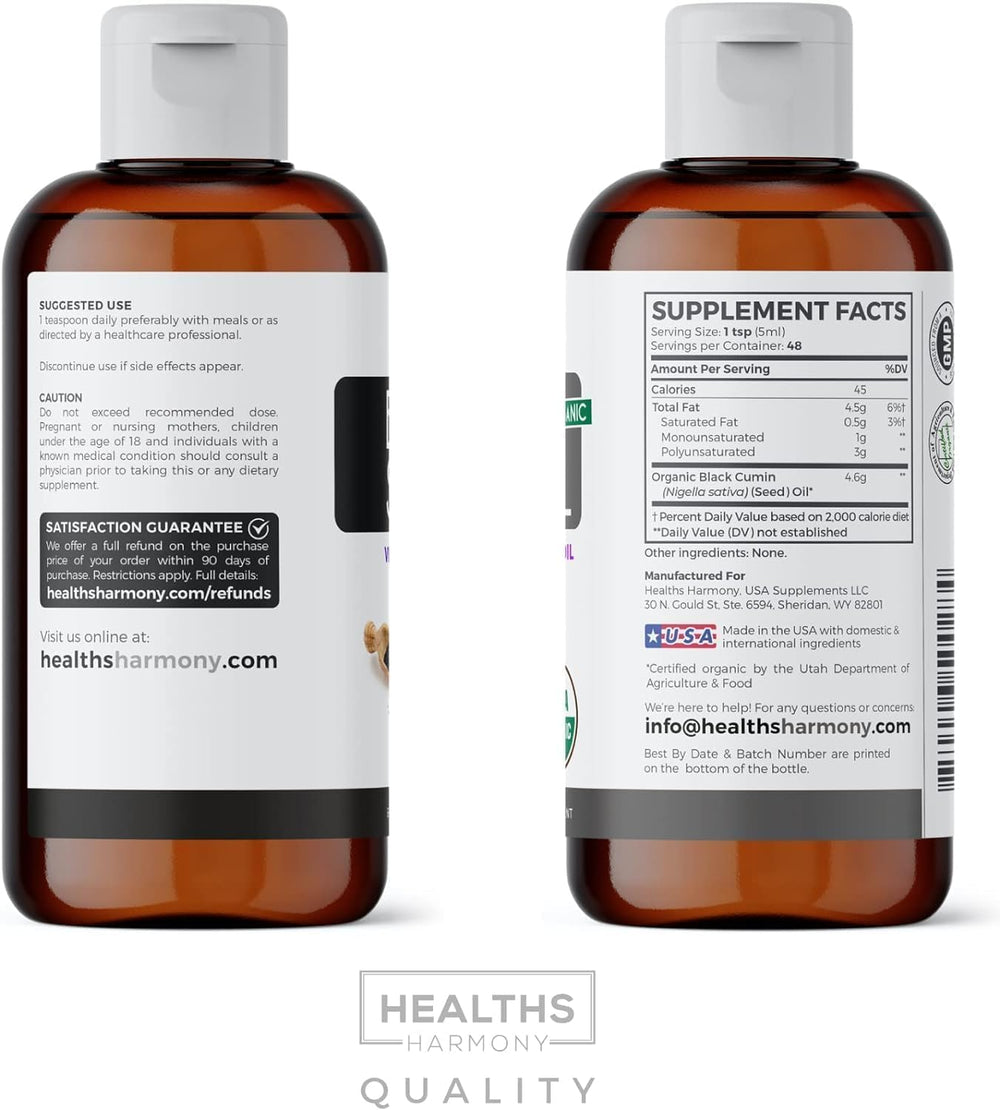 Healths Harmony sealed bottle – proper storage helps maintain freshness.