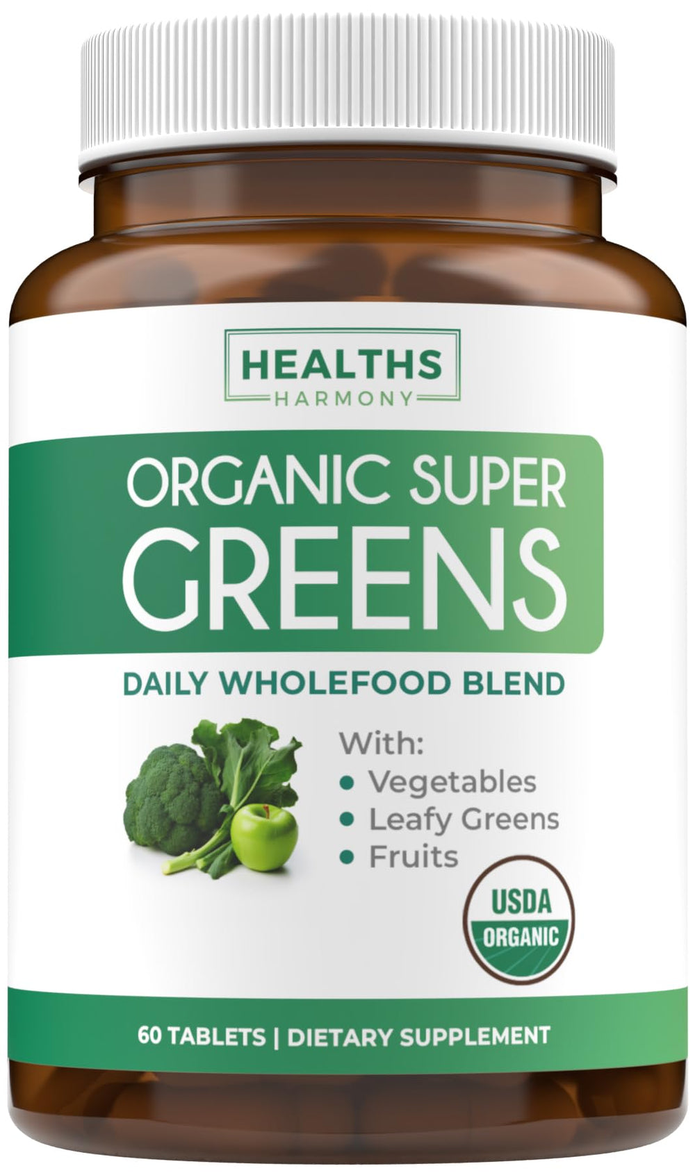 Healths Harmony tabletas superverdes orgánicas: energía y vitalidad en cada toma