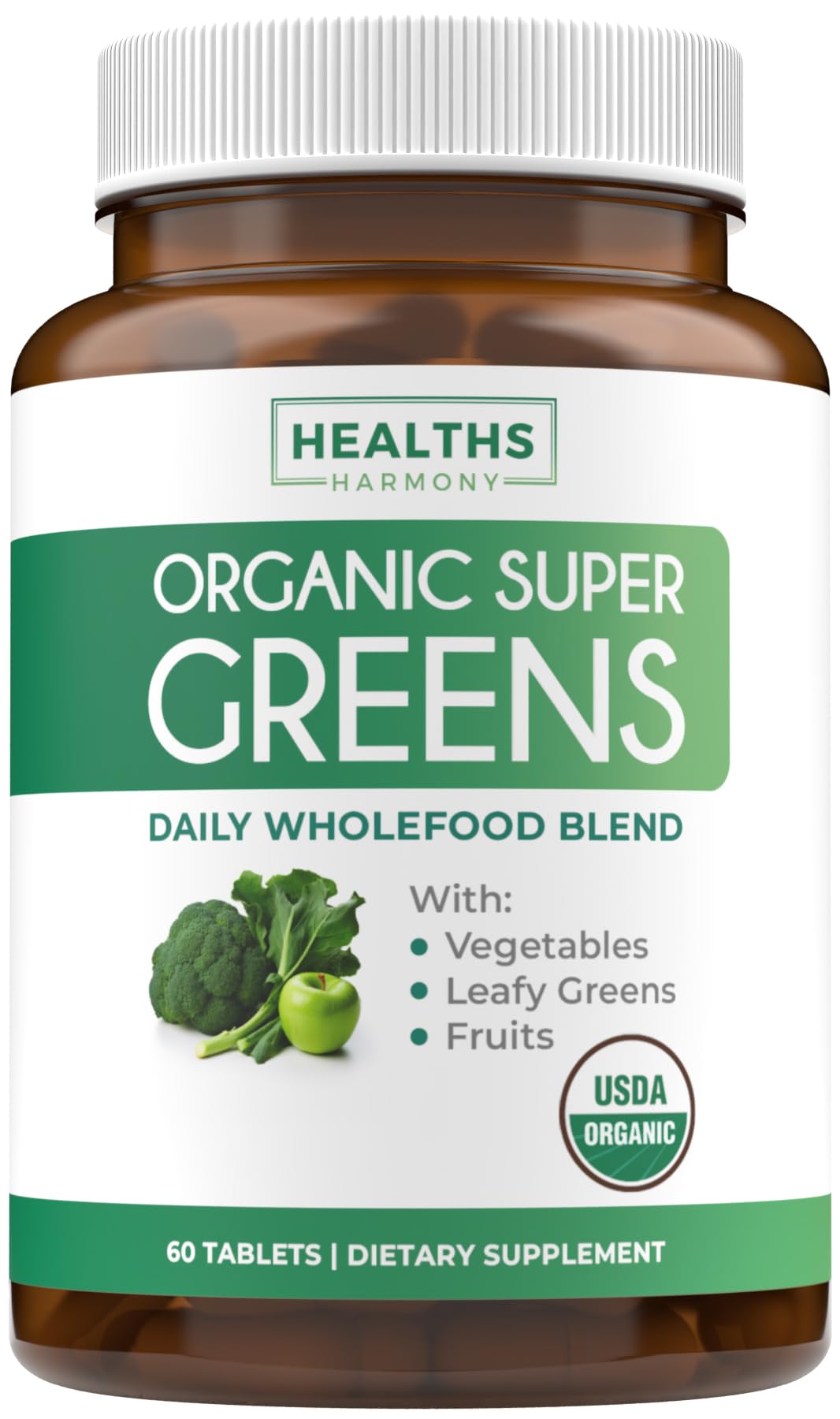 Healths Harmony tabletas superverdes orgánicas: energía y vitalidad en cada toma