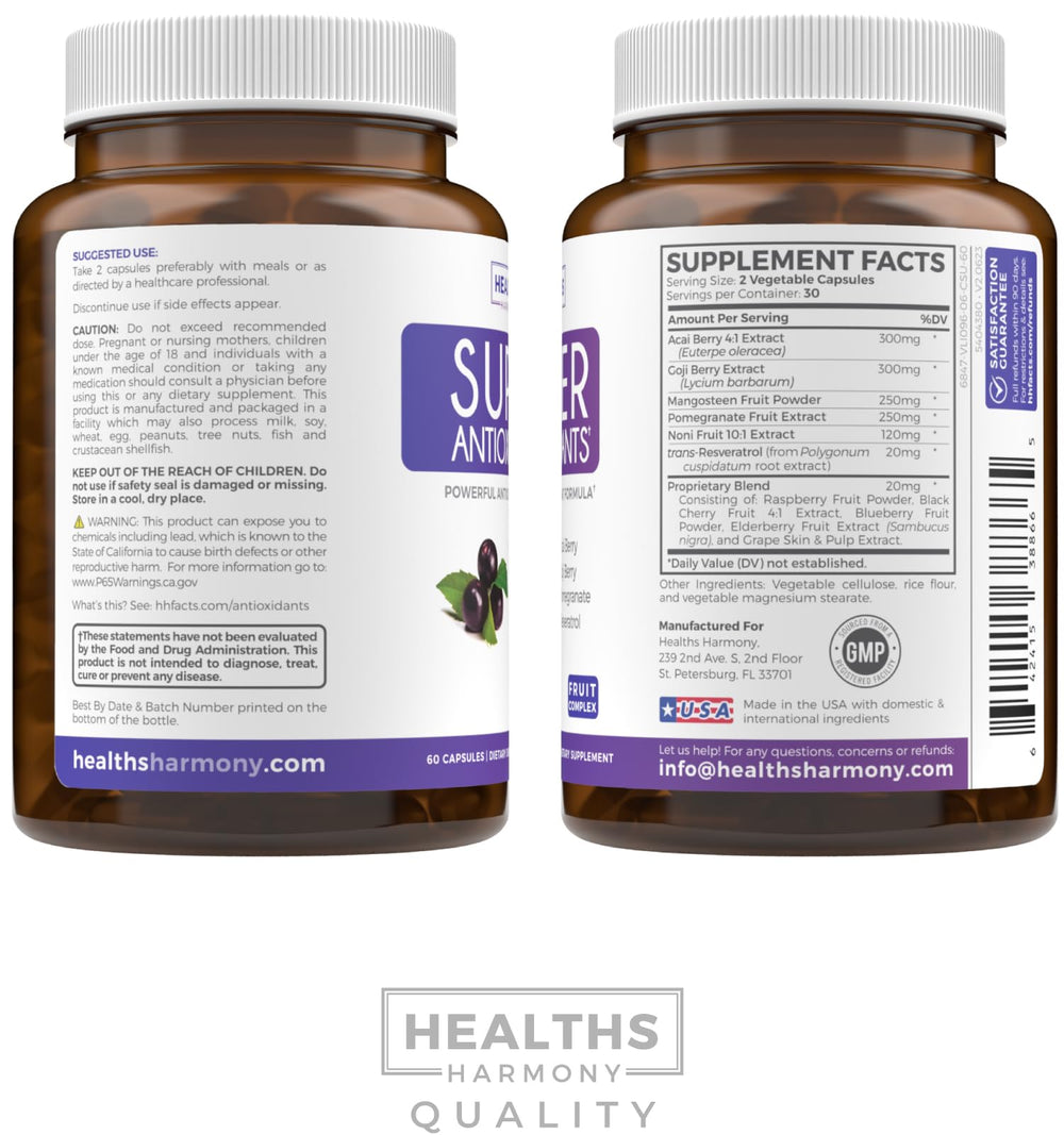 Healths Harmony vegan non-GMO label on packaging indicating clean ingredients