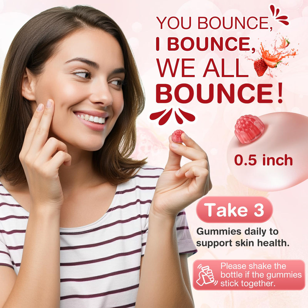 HealthSender Collagen Gummies with berries suggesting natural flavor profile