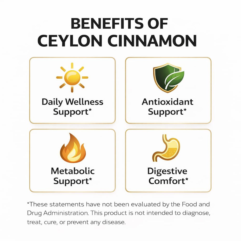 Healthy Beaver Ceylon Cinnamon capsules on white background supporting metabolic balance.