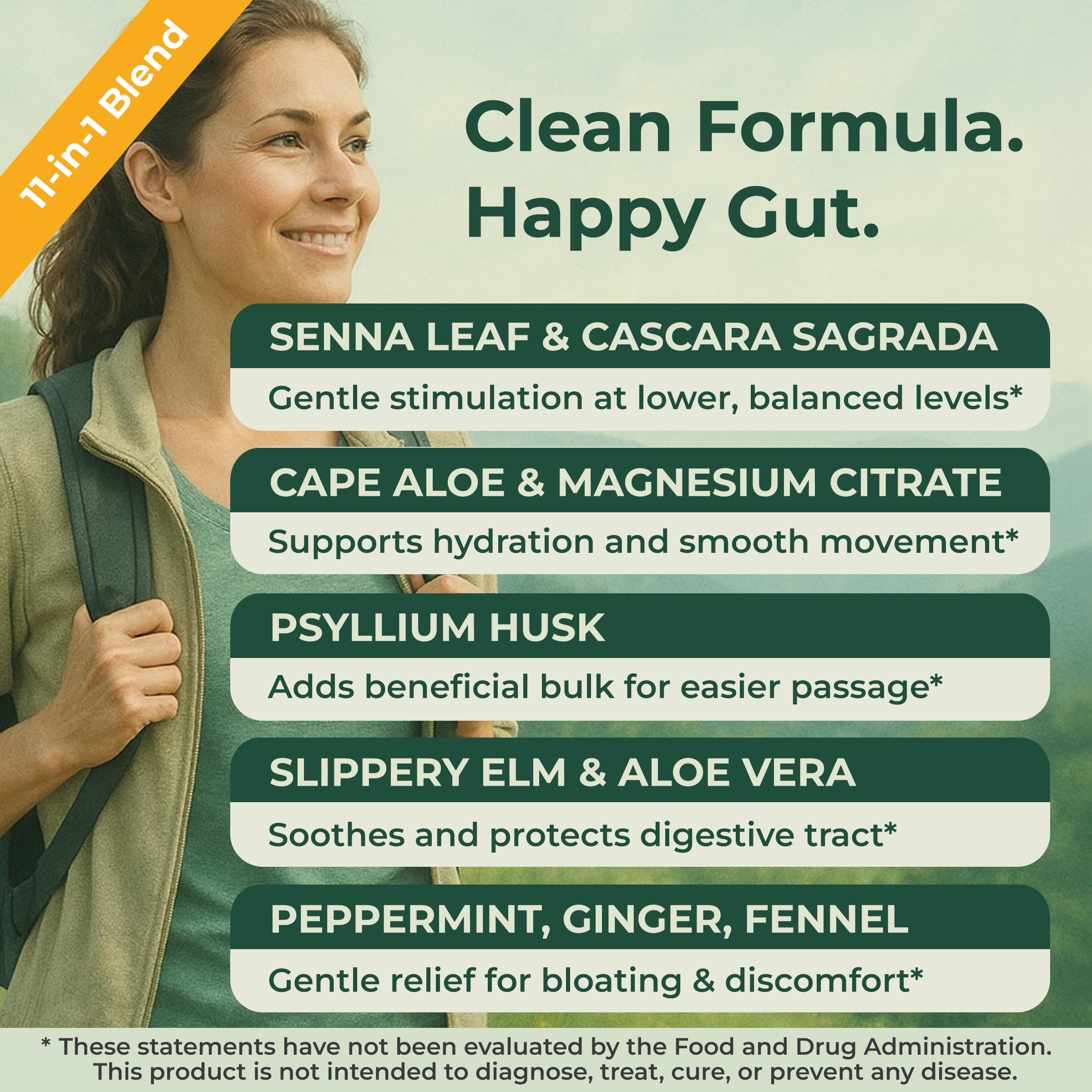 Healthy by Nature Colon Cleanse ingredients blend featuring magnesium citrate and psyllium for smooth movement