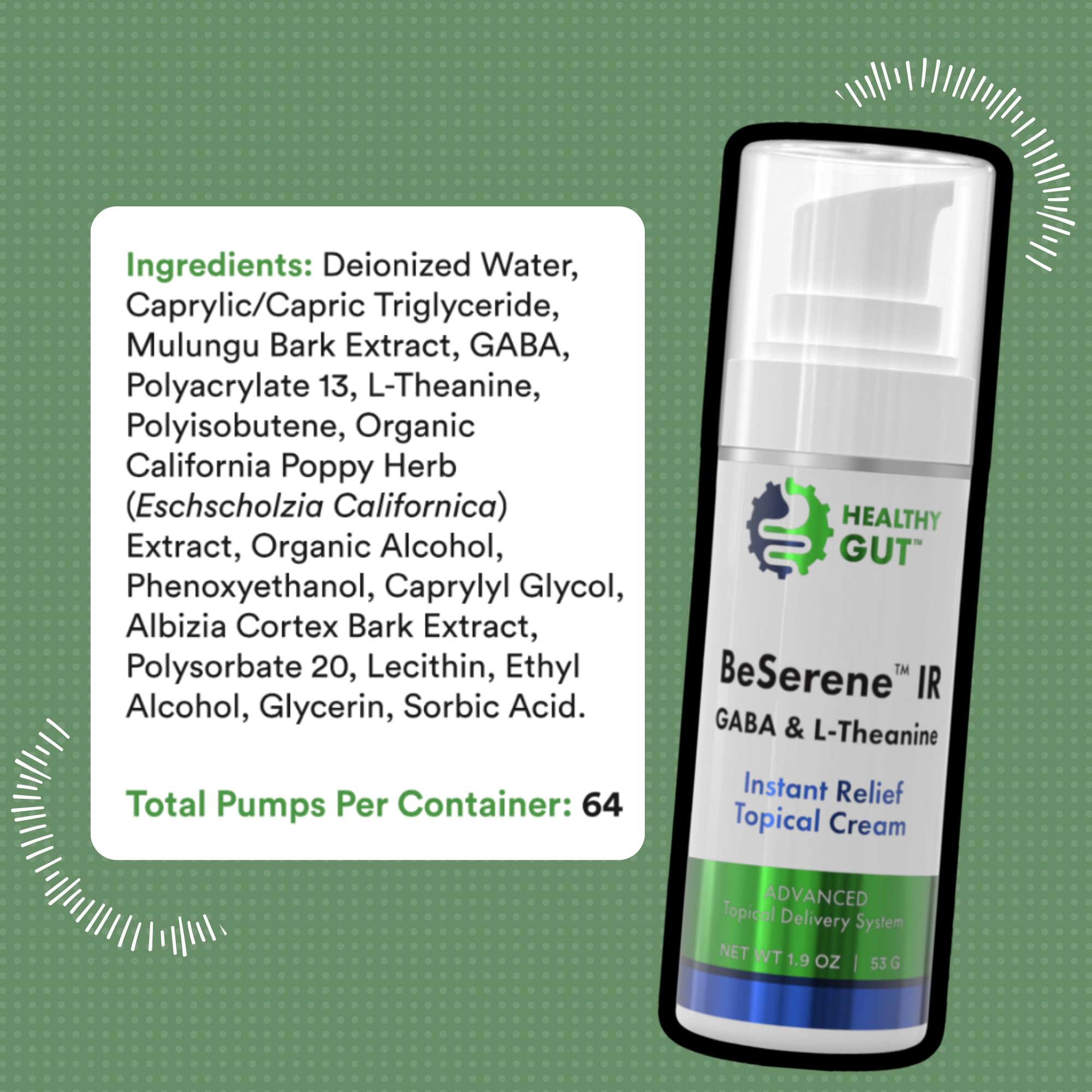 Healthy Gut BeSerene IR daily use routine setup
