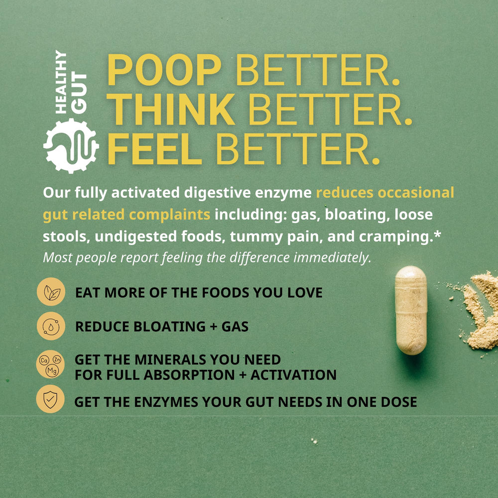 Healthy Gut HoloZyme Gluten-Free Made in USA—premium manufacturing standards.