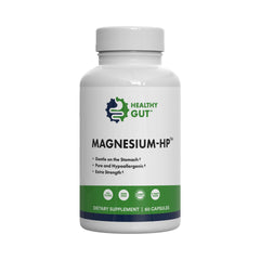 Healthy Gut Magnesium-HP bottle with glycine-chelated capsules for gentle absorption