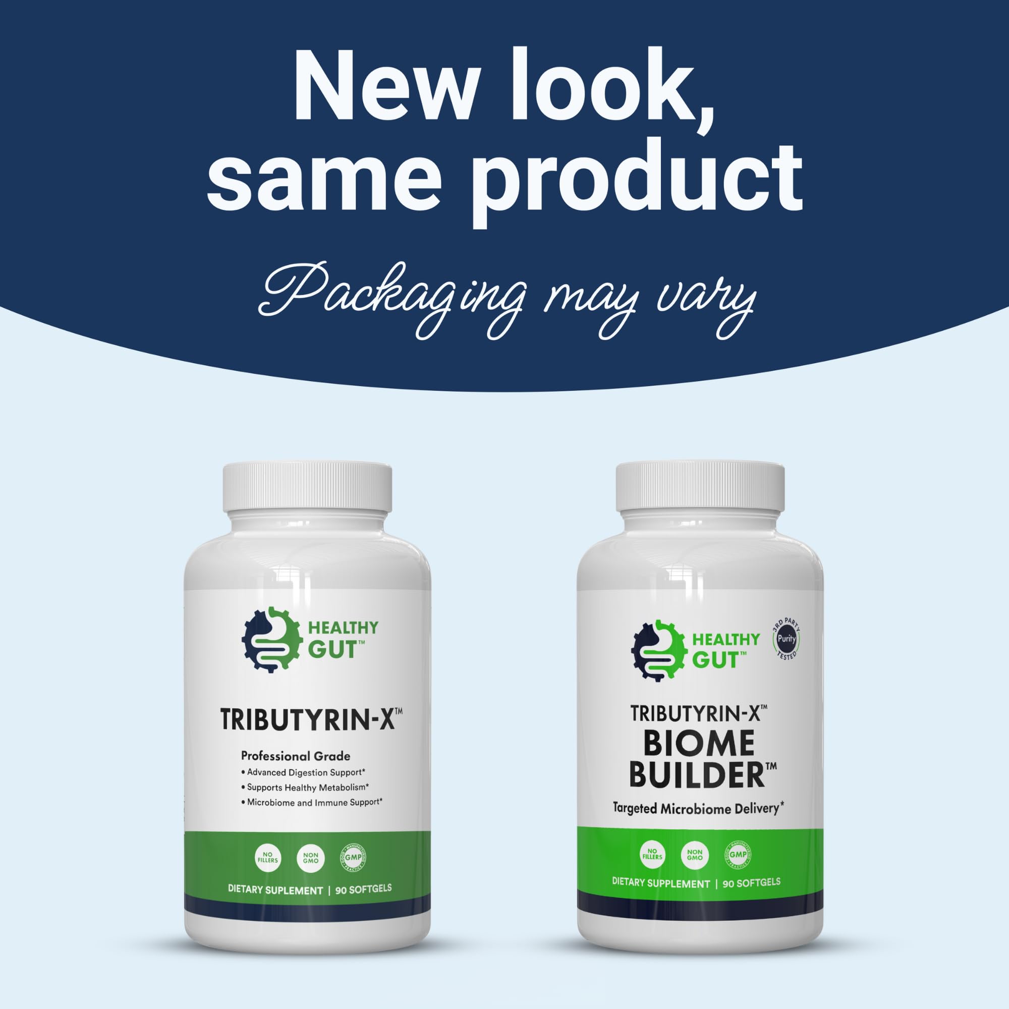 Healthy Gut Tributyrin-X liquid tributyrin appearance highlights high bioavailability.