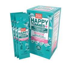 Healthy Heights Happy Tummies box shown for easy daily gut support in kids.