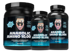 Healthy 'N Fit Amino 10,000 ingredients graphics communicates essential and BCAA coverage
