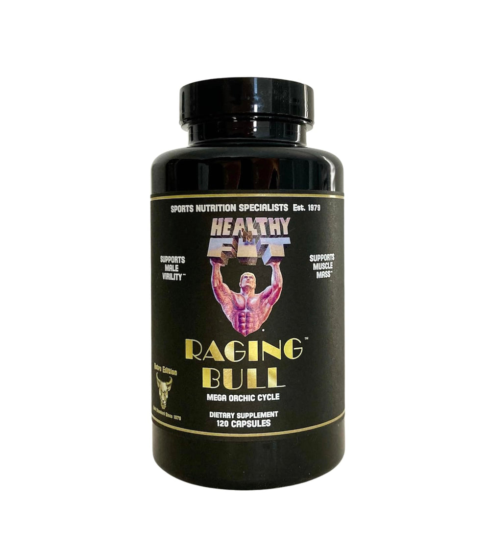 Healthy 'N Fit Raging Bull Mega Orchic bottle front for daily nutrition