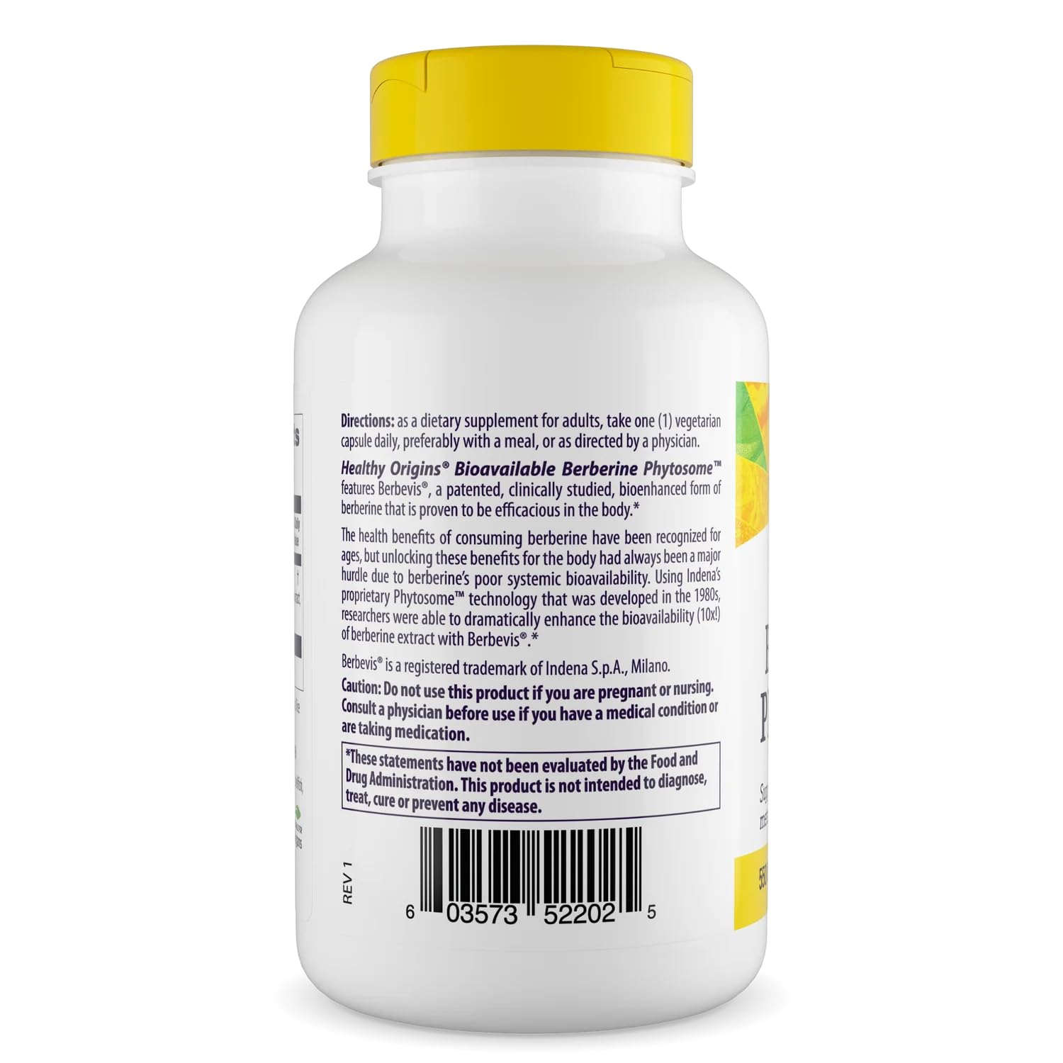 Healthy Origins Berbevis capsules being poured for easy daily use