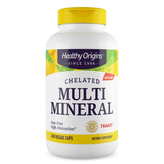 Healthy Origins Chelated Multi Mineral bottle for daily supplement routine.