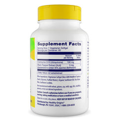 Healthy Origins CoQ10 Bioperine absorption highlights enhanced uptake potential for active days