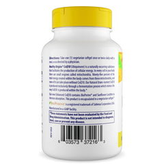 Healthy Origins CoQ10 bottle pour demonstrates simple daily usage
