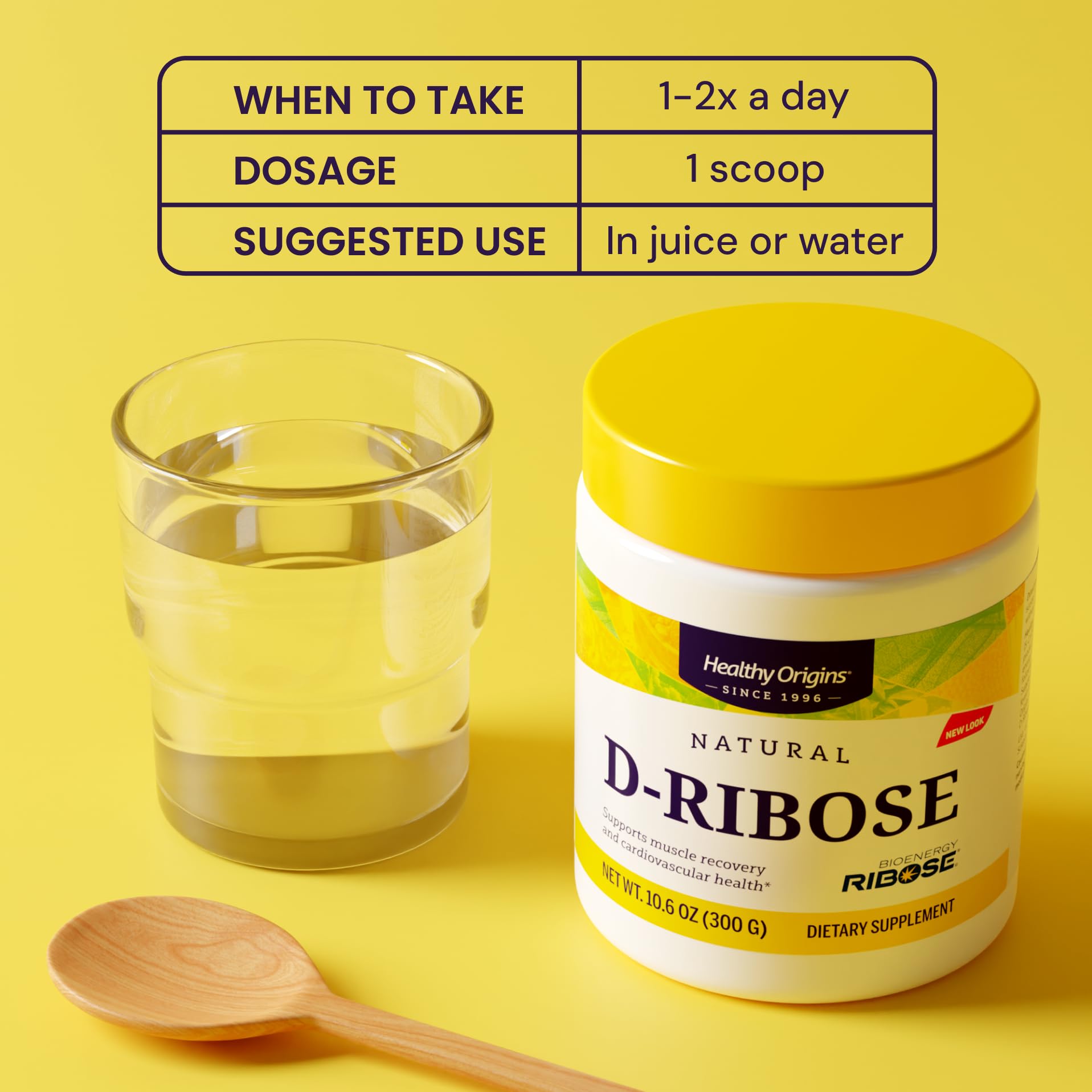 Healthy Origins CoQ10 bottle paired with D-Ribose for potential energy support synergy.