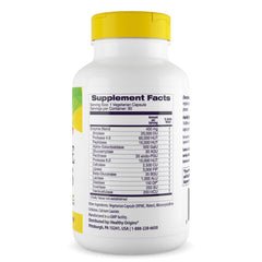 Healthy Origins Digestive Enzymes capsules close-up highlighting easy-to-swallow veggie capsules