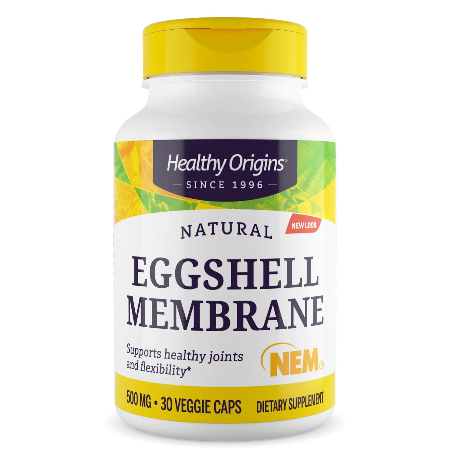 Healthy Origins eggshell membrane capsules for daily joint support.