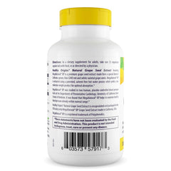 Healthy Origins grape seed extract capsules ready for vegan-friendly routine